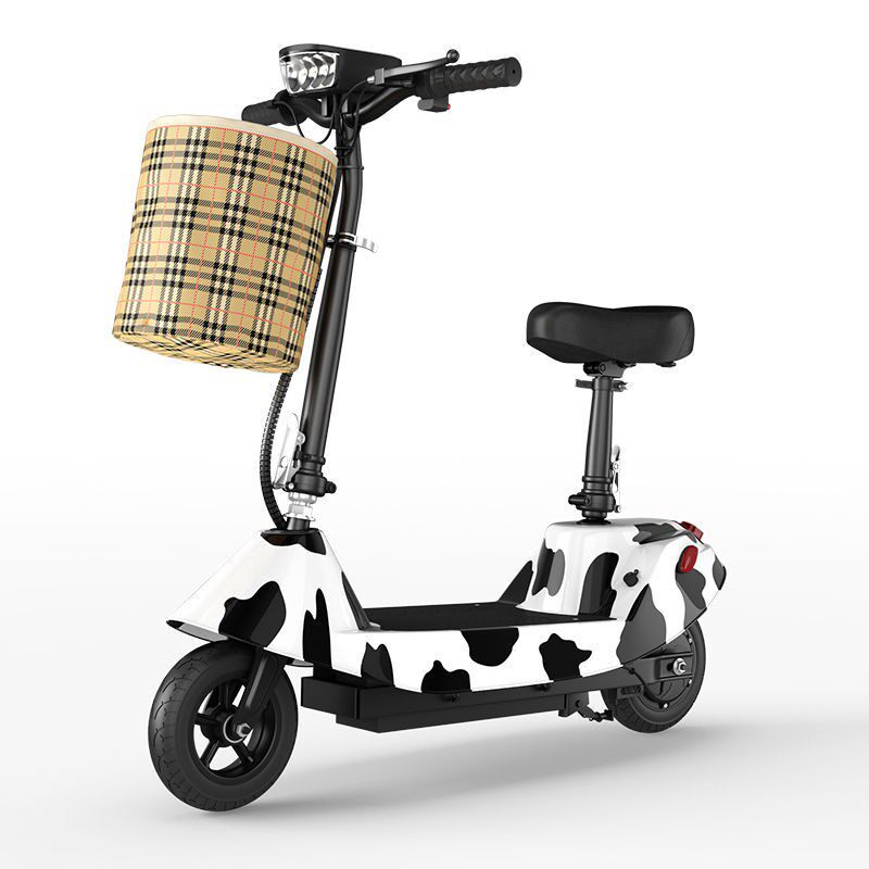 小海豚迷b你型两轮电动电瓶车女士成人折叠滑板自行车代步代驾锂