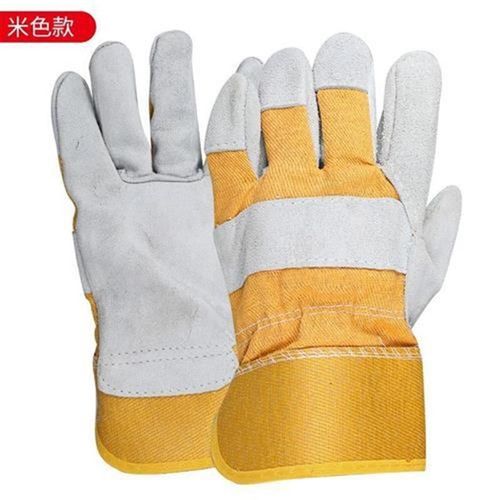 中固牛皮套袖电焊护袖防烫耐高温焊工焊接防护袖套防火星隔热套袖