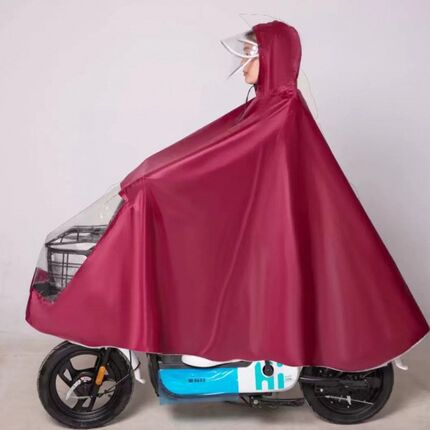 加厚雨衣电动车自行车雨衣单人防暴雨雨披男女士加大加厚骑行雨具