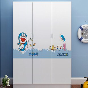 新款网红儿童宝宝卡通衣柜简约现代经济型纯实木大衣橱小型家用收