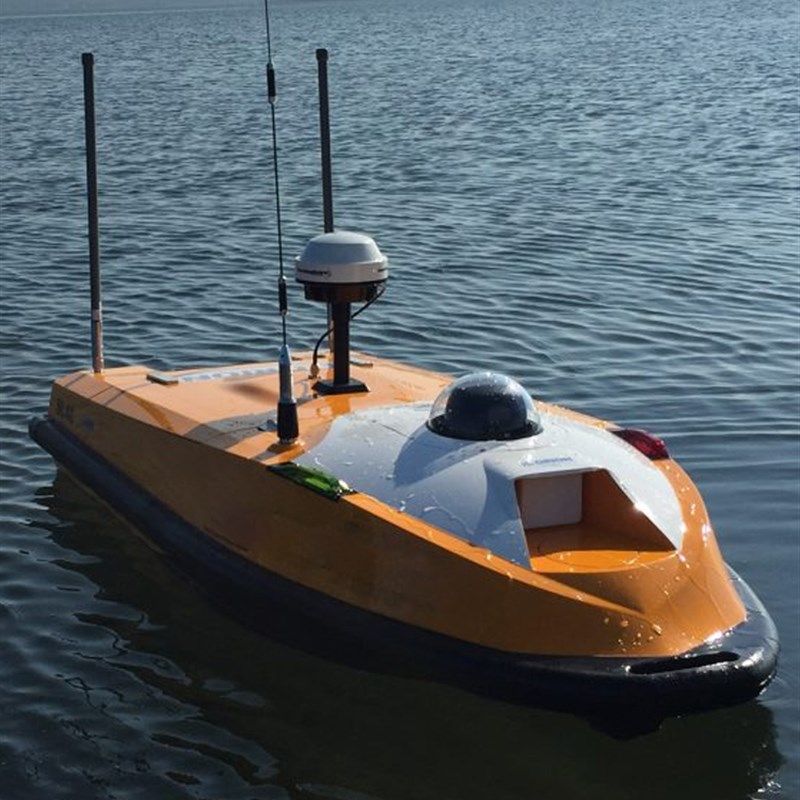 玻璃钢碳纤维双体船壳无人测绘船外壳舰船模型水文测量无人船定制