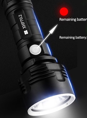 Powerful LED Flashlight xhp70.2 250000cd torch SB Rechargeab