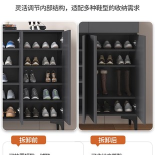 柜加宽实木质门口带抽屉入户玄关柜家用阳台靠墙大Z容量储物柜 鞋