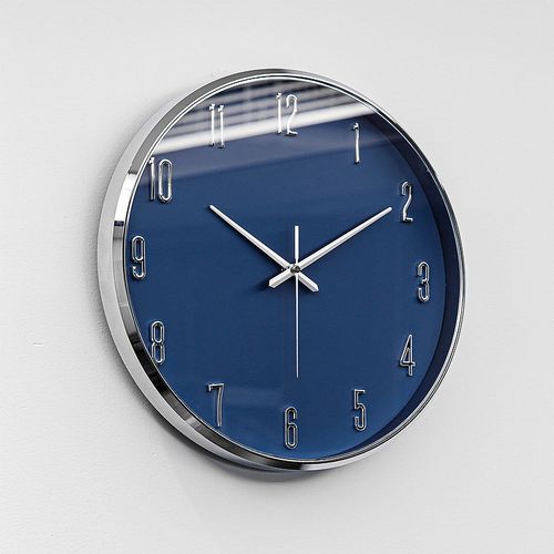 现代简约钟表挂钟客厅轻奢高档家用时钟静音大气石英钟闹钟