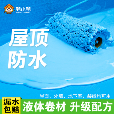 屋顶防水补漏材料室外瓦片房顶窗台外墙水池卫生间防水涂料堵漏王