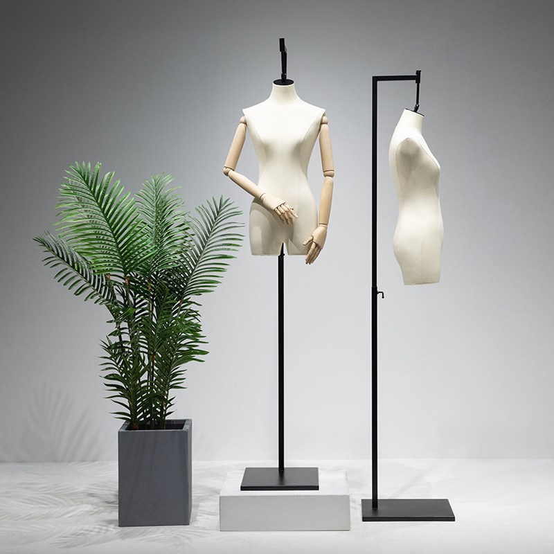 服装店悬挂婚纱女模特展示架半身橱窗男挂钩人台模特道具全身