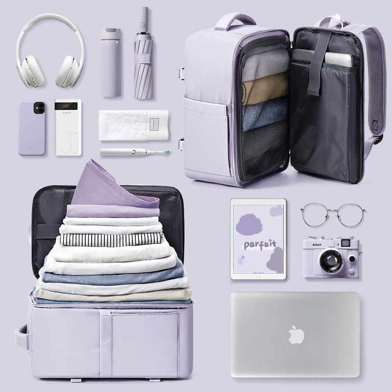 旅行背包女士双肩包短途出差旅游包轻便大容量行李包电脑书包新款,箱包皮具/热销女包/男包,双肩背包,淘宝优惠券,粉丝福利购,淘宝优惠卷