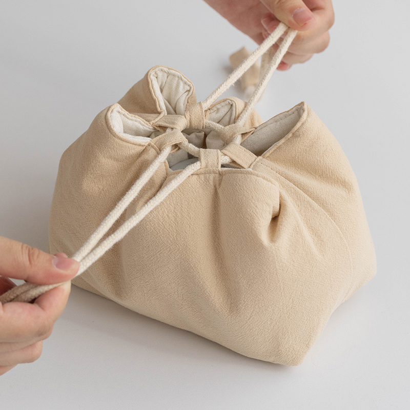 棉麻茶杯茶壶套装收纳袋加长加厚旅行茶具包大号便携布袋布包