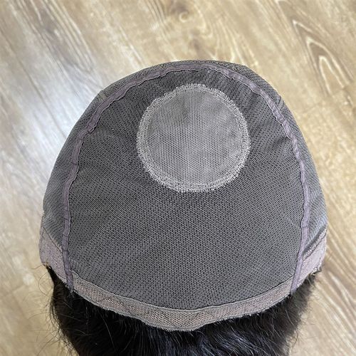 假发头套女士短发全手织帽子假发全真发可烫染造型轻薄透气假发套