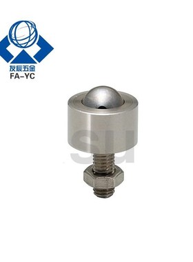 螺帽固定型BCHN12/16/19/25/31法兰安装钢珠滚轮BCHF27/30/39/48