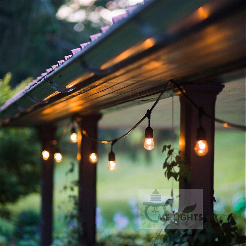 Waterproof Heavy Duty 15M Outdoor Edison Bulb String lights