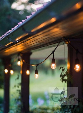 Waterproof Heavy Duty 15M Outdoor Edison Bulb String lights