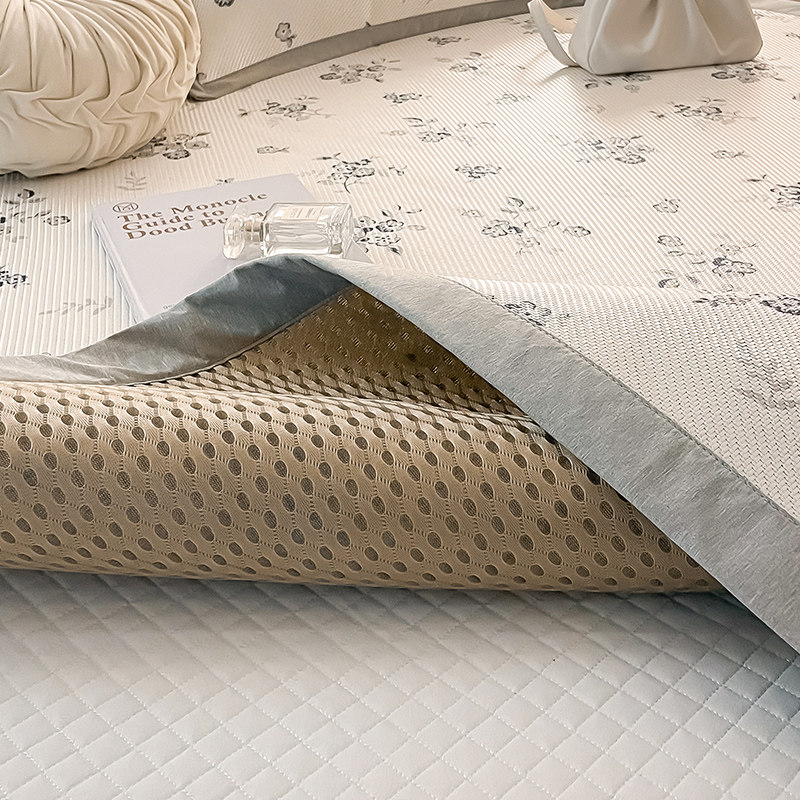 藤席冰丝席三件套夏季凉席可水洗折叠夏天宿舍单人草席子冬夏两用,床上用品,冰丝席,淘宝优惠券,粉丝福利购,淘宝优惠卷