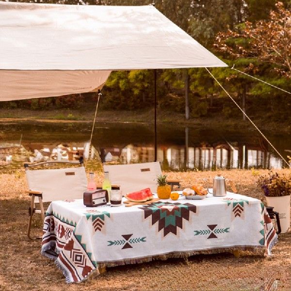 速发Export Outdoor Picnic Mat Vintage Camping Blanket Lawn M