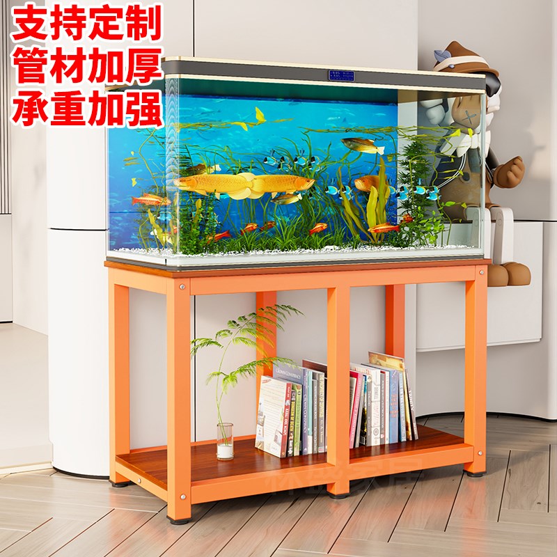 可定制鱼缸架子鱼缸桌子底柜底座小型金属H碳钢80cm水簇箱底架托