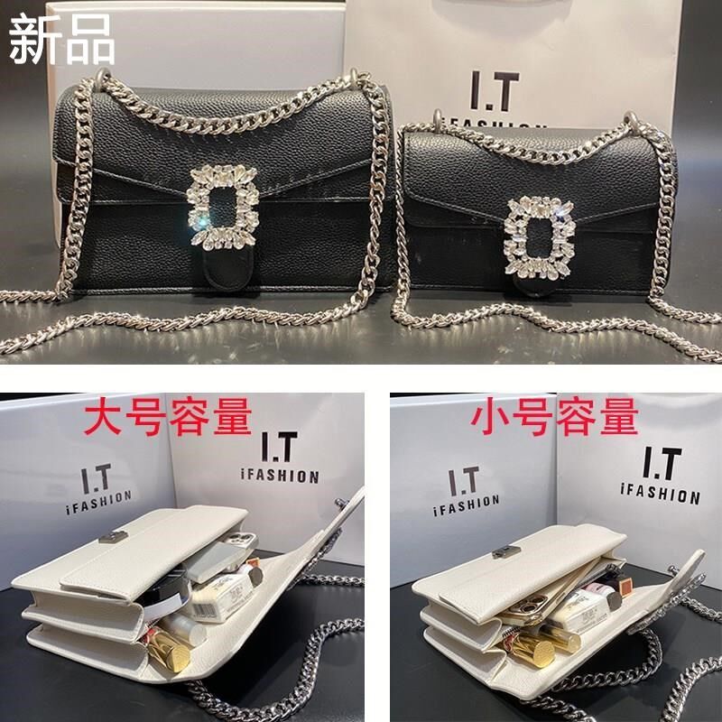 链条包包包女款女士2024新款斜挎包春夏女白色女包高级感质感新品