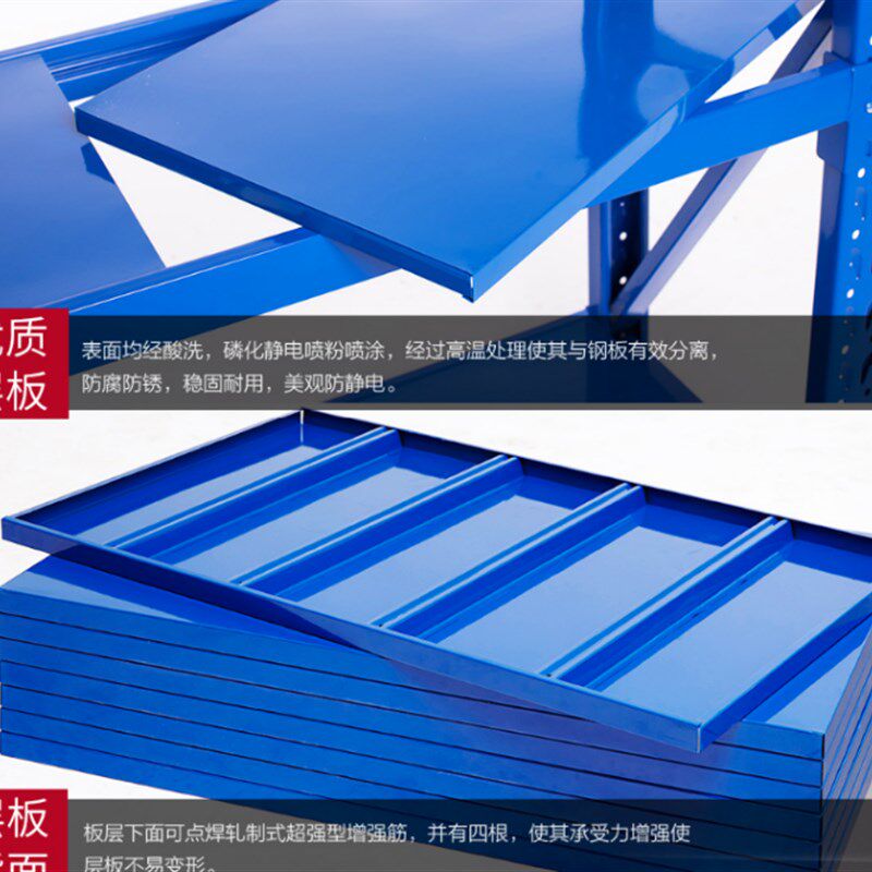 库房仓储中型货架家用置物架多层组装展示架五金货架服装快递架子