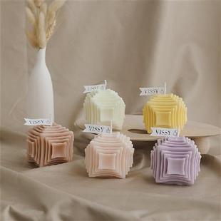 Bougie 极速Valentines Rose Fragrance Cube Candle Wax Day