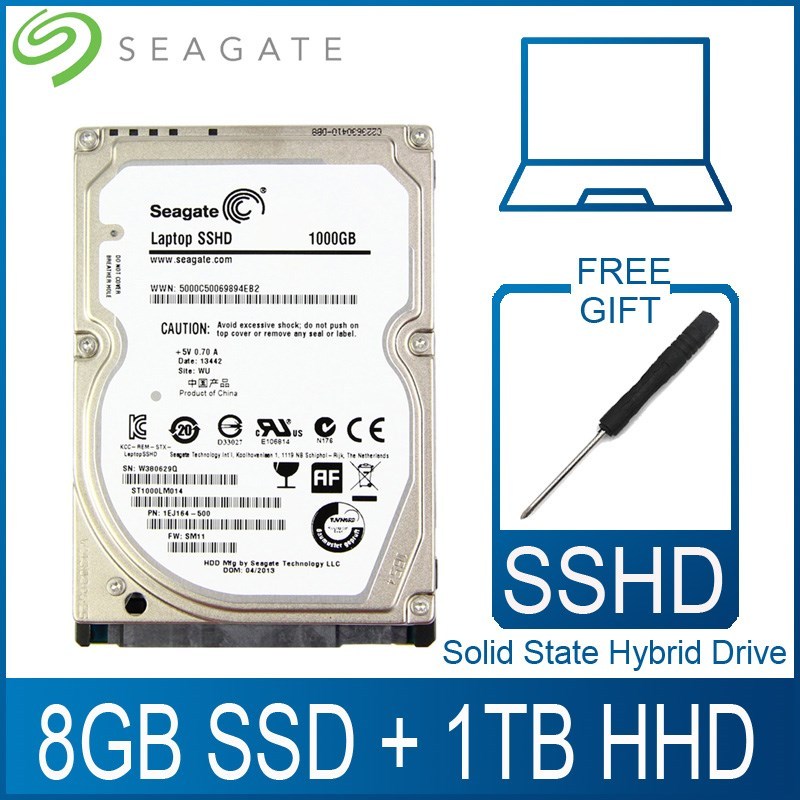 Seagate 1hTB 2.5'' Solid State Hybrid Drive SSHD Lapt