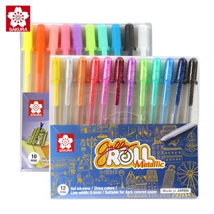 SAKURA Roll Gelly Ink Pens Ballsign Gel Art High Marker Pen