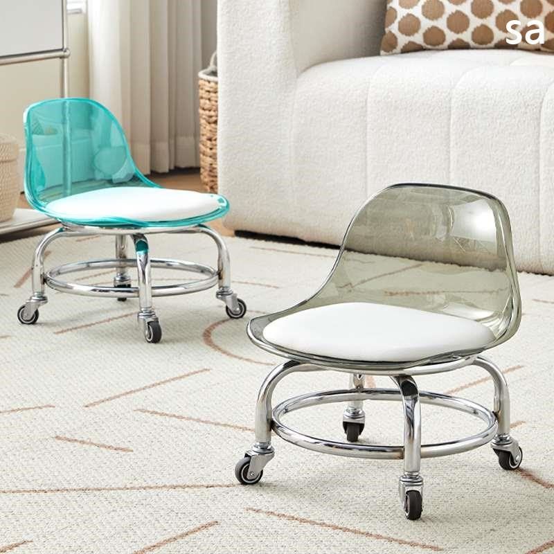 亚克力小凳子滑轮矮家用凳静音万向轮小椅子儿童学步可移动靠新品,住宅家具,万向轮凳,淘宝优惠券,粉丝福利购,淘宝优惠卷