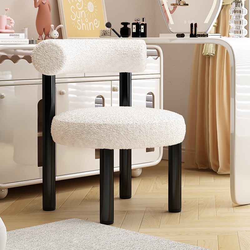 化妆凳高级梳妆凳现代简约餐椅女生卧室靠背梳妆台椅子美甲化妆椅,住宅家具,梳妆凳,淘宝优惠券,粉丝福利购,淘宝优惠卷