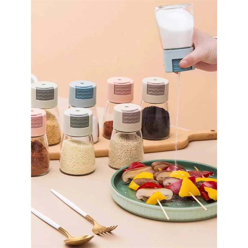 控盐瓶de玻璃罐带盖食品级密封果酱黄桃罐头蜂蜜小号空瓶子