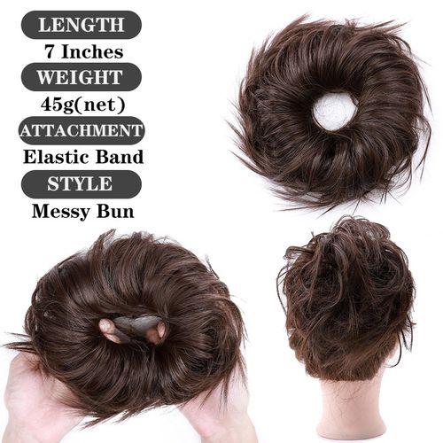 BENEHAIR Messy Bun Hair Piece Scrunchy Hair Bun Women Chigno