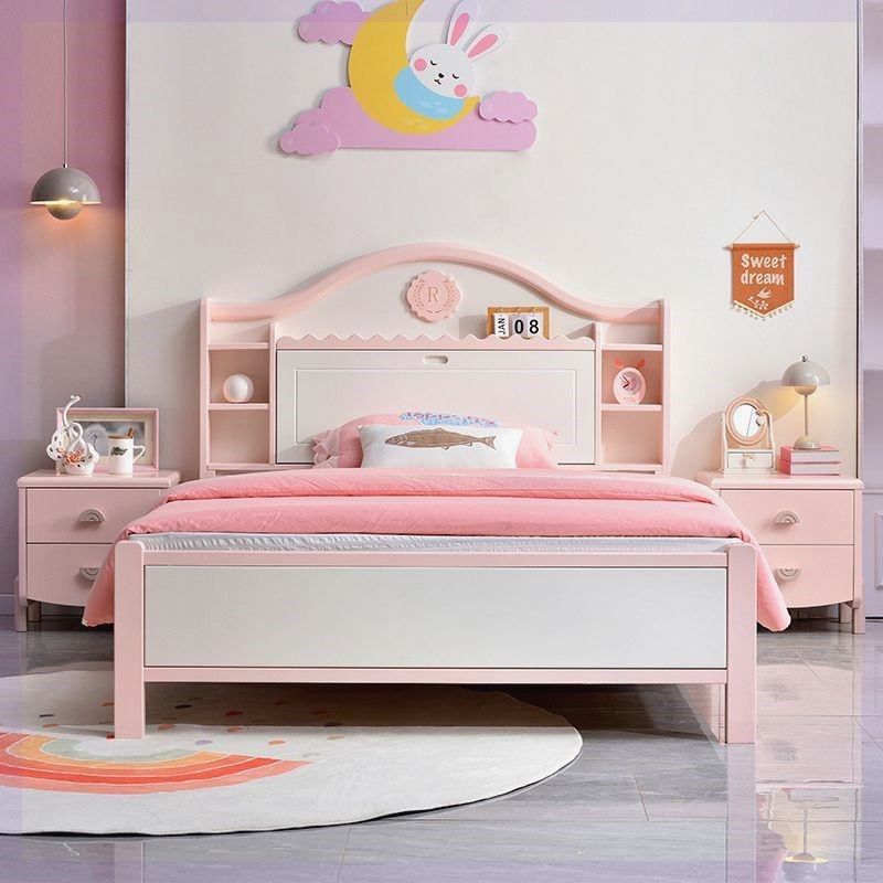 全女孩1青儿童1m单人现代约储床实木粉色公主床.2m少年.35床简物,住宅家具,儿童床/儿童抽拉床,淘宝优惠券,粉丝福利购,淘宝优惠卷