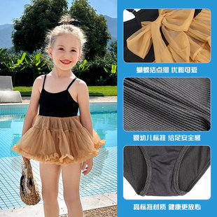 2023新款 儿童泳衣可爱公主女童游泳衣宝宝连体3岁洋气小女孩泳装