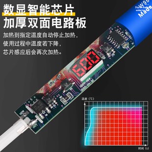 美欧110V电烙铁数显家用数字可调温烙铁电焊笔焊锡枪大功率焊接