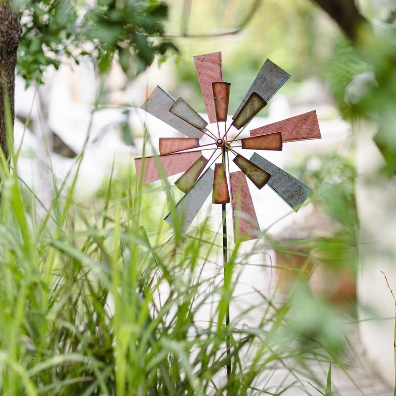 优质铁艺旋转风车装饰花园庭院户外阳台院子造景装饰摆件落地模型,家居饰品,户外/庭院摆件,淘宝优惠券,粉丝福利购,淘宝优惠卷