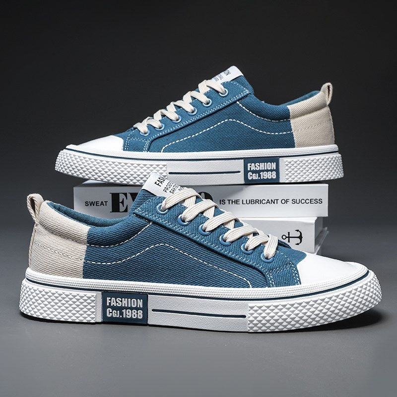 男鞋2024新款时尚百搭帆布鞋男秋季透气布鞋厚底运动休闲学生板鞋,流行男鞋,帆布鞋,淘宝优惠券,粉丝福利购,淘宝优惠卷