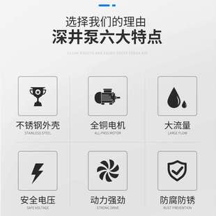直流电12V48V抽水深井潜水泵吸水家用浇地抽水机农用灌溉小型浇菜