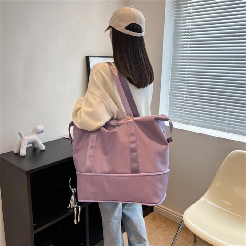 旅行包女大容量手提行李袋男加厚帆布旅游健身包运动包孕妇待产包