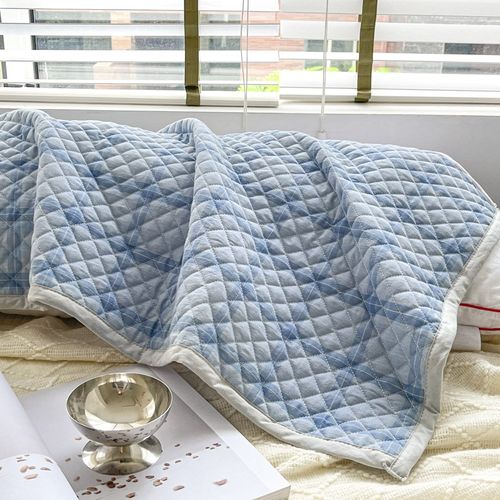 夏季夹棉水洗棉枕巾2024新款纯棉长款双人枕头巾情侣绑带枕头套