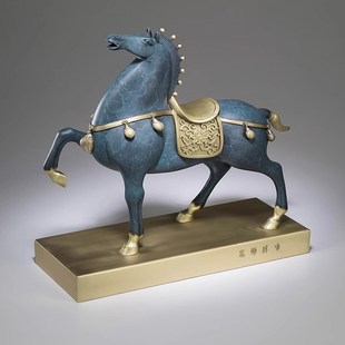 弗朗德马到成功全铜家居装饰客厅工艺品马摆件大号办公室开业礼品