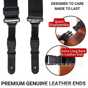 Guitar strap带快速释放夹,尼龙吉他背带,适用于S原声/电/贝斯吉