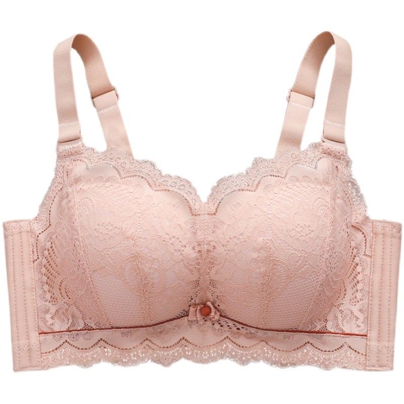 内衣女小胸聚拢8CM加厚超厚无钢圈蕾丝文胸平胸显大不空杯