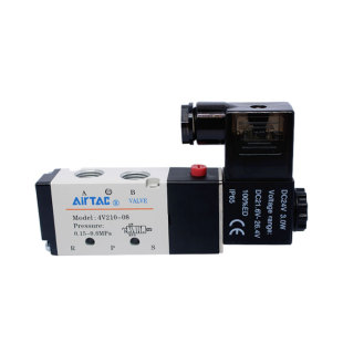 4V210 2V集成阀 亚德客电磁阀4N 4V420 310 08A 4V220