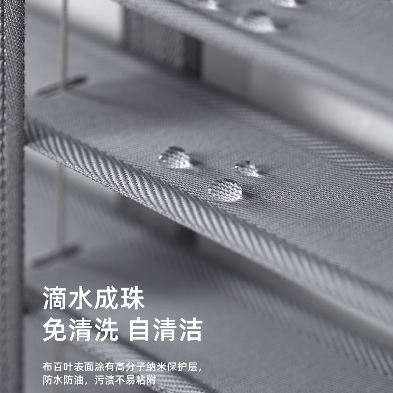 布百叶窗帘朗g丝帘厨房办公室卫生间用防水遮阳帘卧室客厅遮光窗