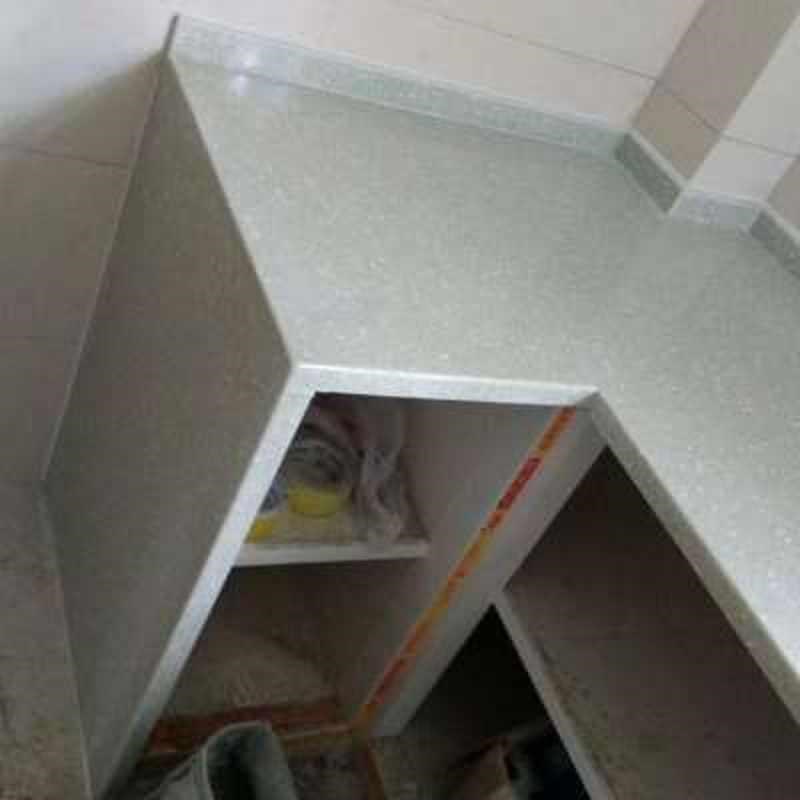 新品人造大理石灶台 石英石台面 黑金沙挡水条橱柜吧台定做品