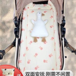 婴儿车防风毯婴儿外出盖毯婴儿推车保暖睡袋宝宝推车挡风被小褥