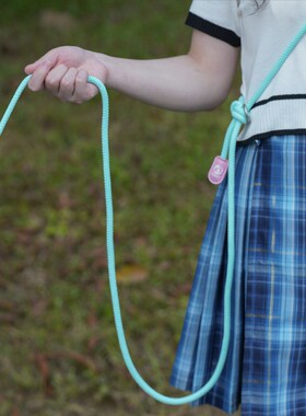 WAOPET韩版斜挎P绳狗u狗牵引绳小狗马卡龙小型犬宠物用品尼龙狗绳