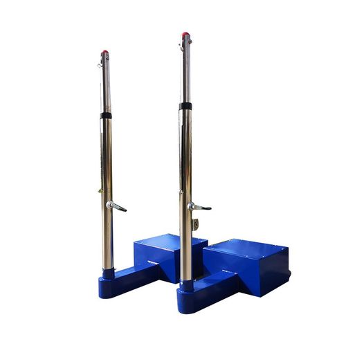 手摇升降全不锈钢比赛气排球架柱/网柱移动式排球柱/沙滩排球架子