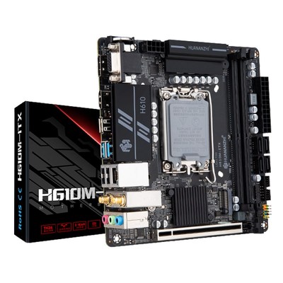 华南金牌ITX迷你小主板B85/B250M/H610M台式17x17电脑CPU套装i3i5