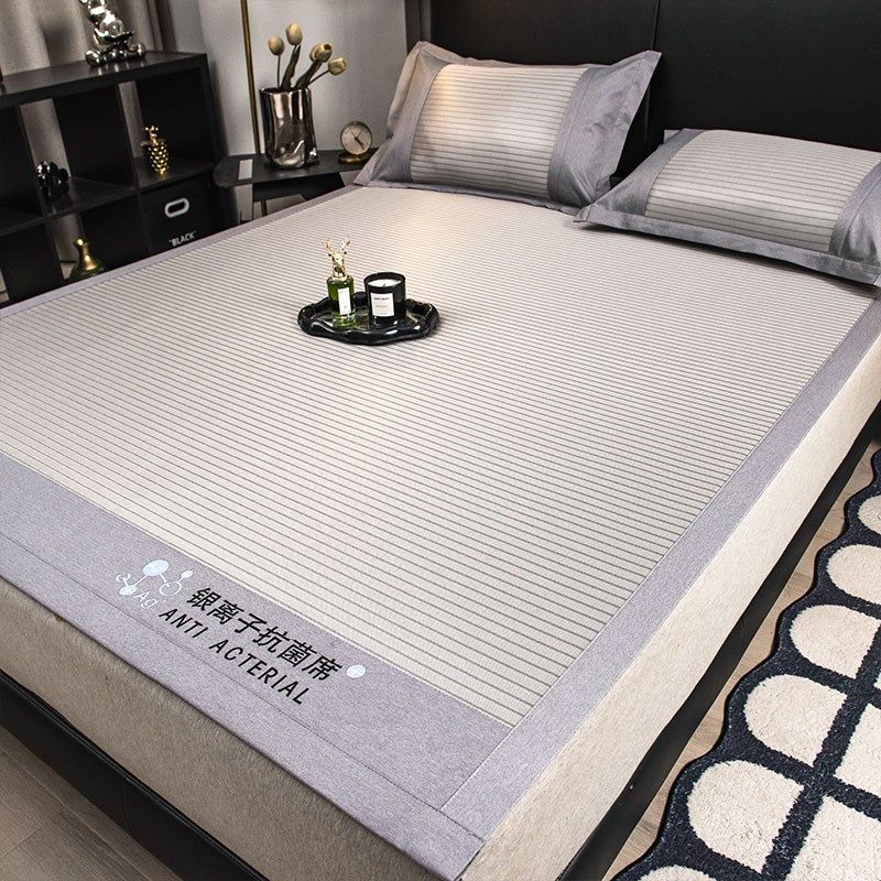 夏天冰丝凉席床笠款空调竹席u子三件套学生宿舍单人2024夏季可机,床上用品,冰丝席,淘宝优惠券,粉丝福利购,淘宝优惠卷