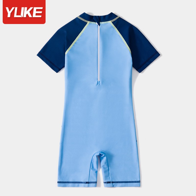 儿童泳衣男童连体小中大童宝宝泳裤酷爽套装20P23年新款卡通游泳