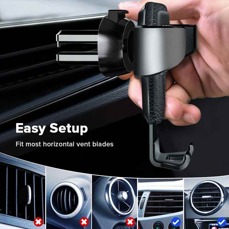 新品Universal Gravity Auto Phone Holder Car Air Vent Clip Mo