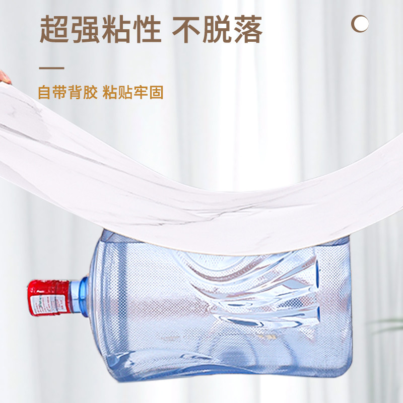 仿大理石瓷砖墙贴铝塑板壁纸自粘防水防潮办公室文化砖墙体护墙板